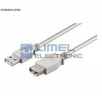 Kábel USB A zástrčka - USB A zásuvka 3,00m * USB 2.0